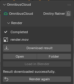 The result, downloaded and ready