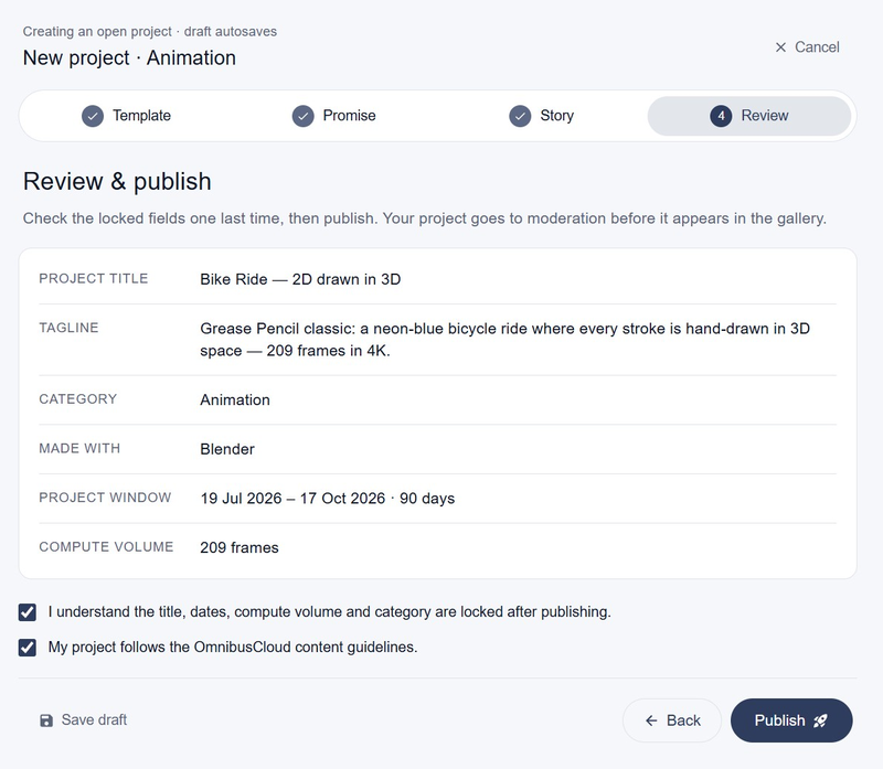 Review & publish