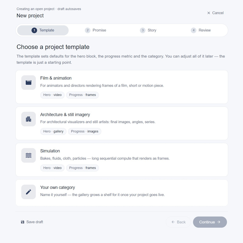 Choosing a campaign template
