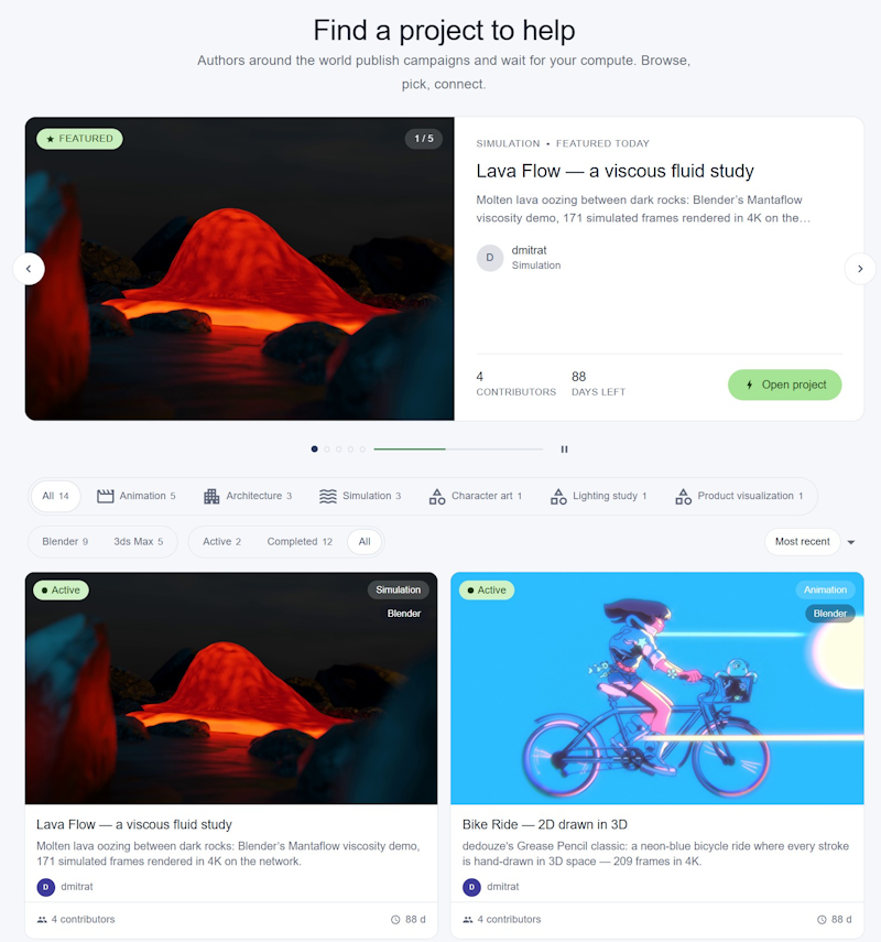 Find a project to help — the gallery