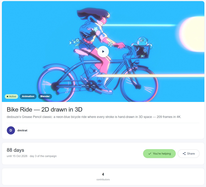 An open project page
